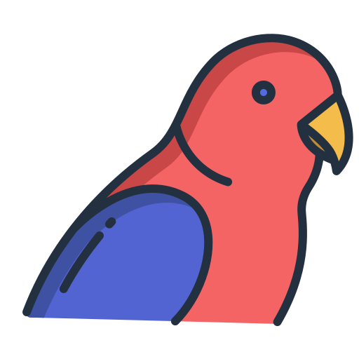 papegaai Icongeek26 Linear Colour icoon