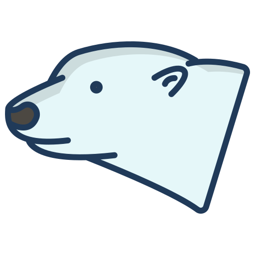 oso polar Icongeek26 Linear Colour icono