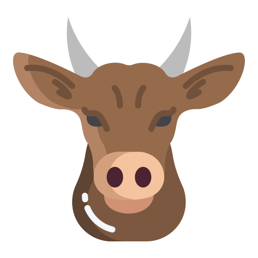 Cow Icongeek26 Flat icon