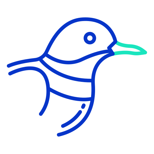 oiseau Icongeek26 Outline Colour Icône