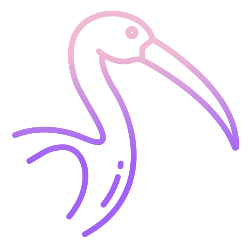 flamingo Icongeek26 Outline Gradient icoon