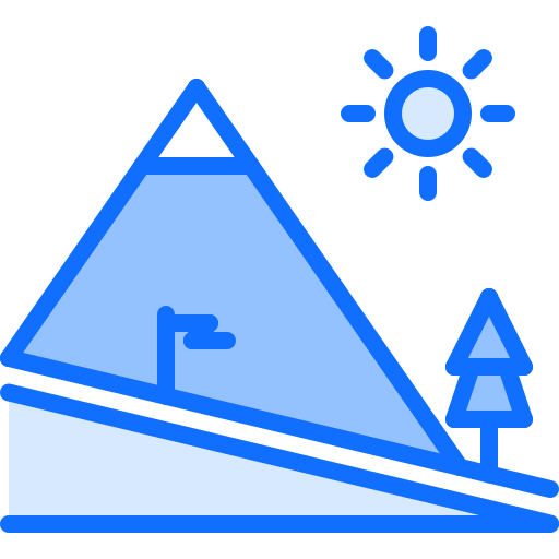 冬のスポーツ Coloring Blue icon