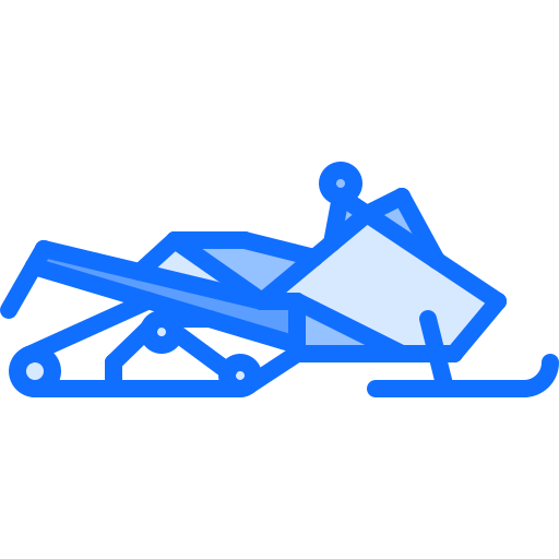 skuter śnieżny Coloring Blue ikona