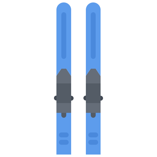 ski Coloring Flat Icône