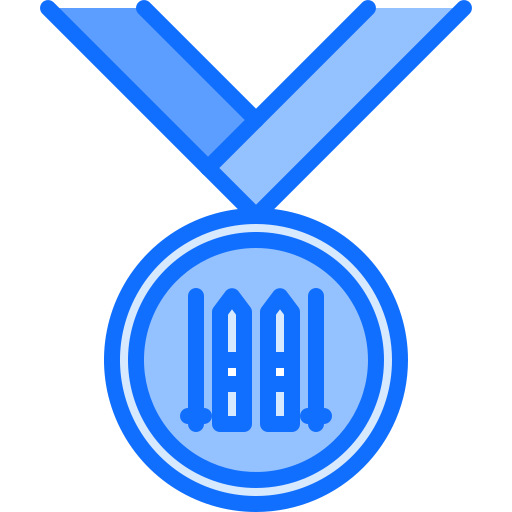 Medal Coloring Blue icon