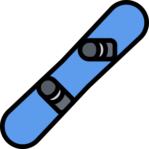 tabla de snowboard Coloring Color icono