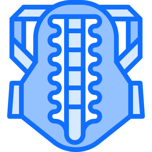 Protective equipement Coloring Blue icon