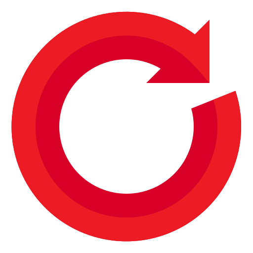 円形の矢印 srip Flat icon