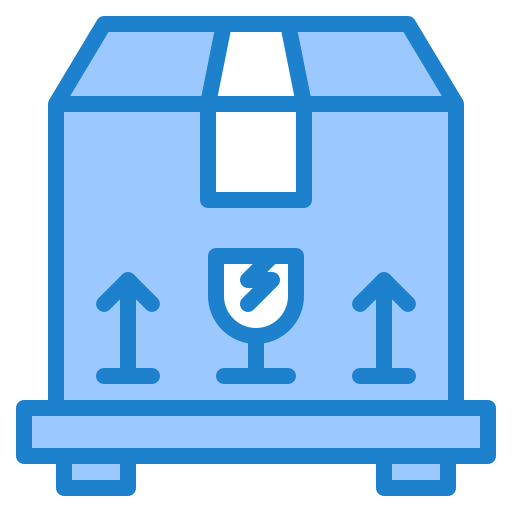 Parcel srip Blue icon