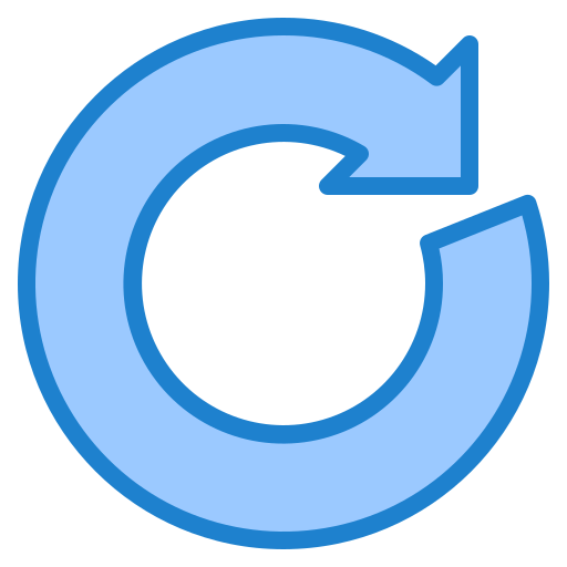 flèche circulaire srip Blue Icône