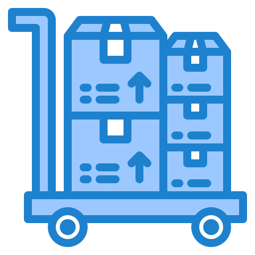 Parcel srip Blue icon