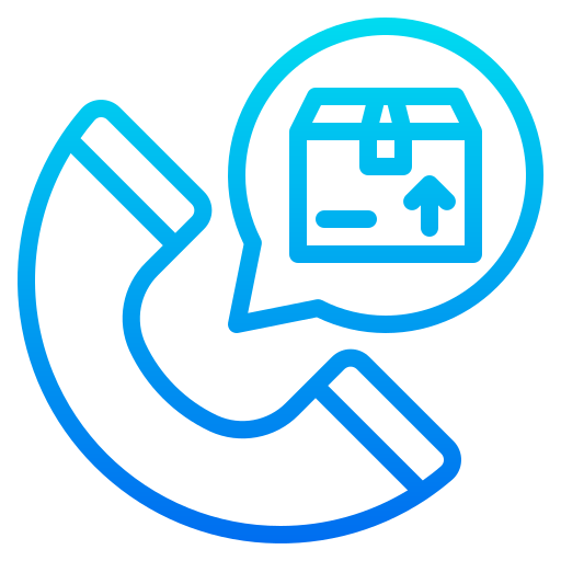 Telephone call srip Gradient icon