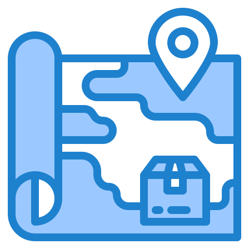 Map location srip Blue icon