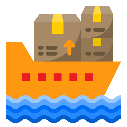 Shipping and delivery srip Flat icon