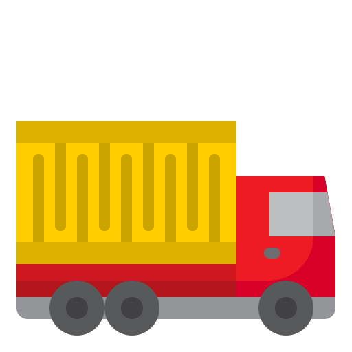 Truck srip Flat icon