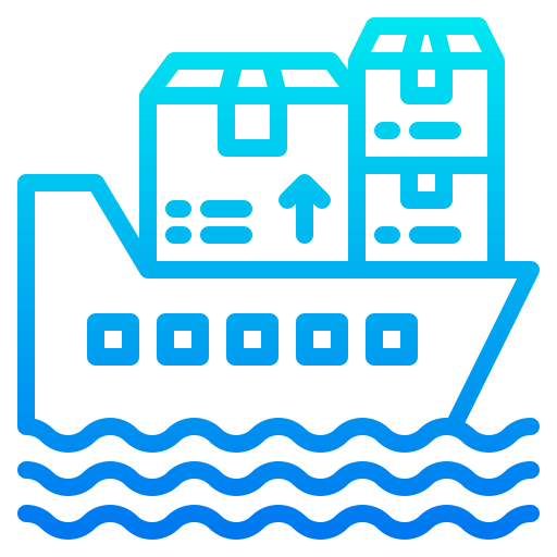 Shipping and delivery srip Gradient icon