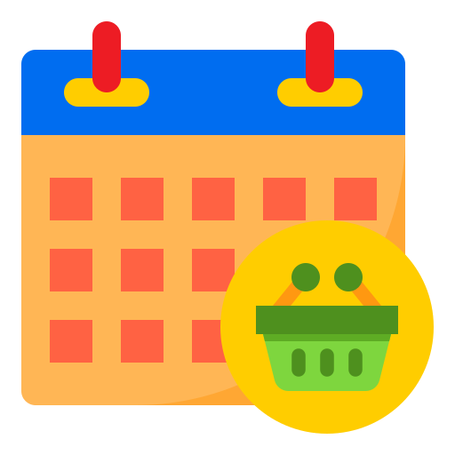 Calendar srip Flat icon