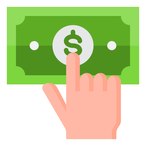 Money srip Flat icon