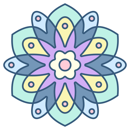 Mandala Generic Outline Color icon