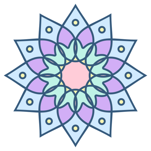 mandala Generic Outline Color icon