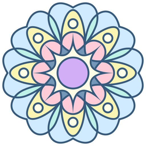 mandala Generic Outline Color icon