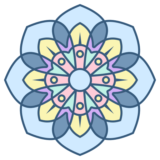 Mandala Generic Outline Color icon