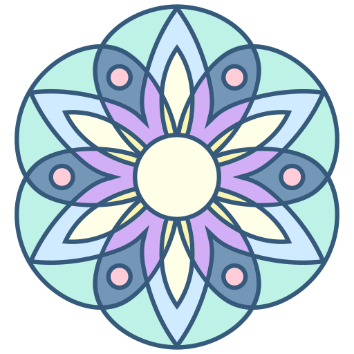 Mandala Generic Outline Color icon