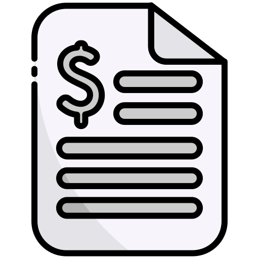 請求書 Generic Outline Color icon