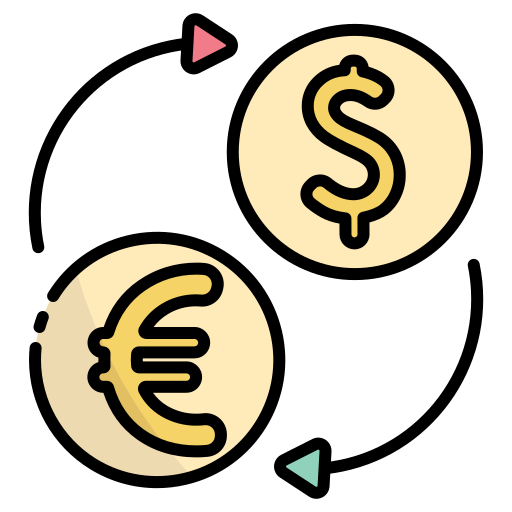 cambio de dinero Generic Outline Color icono