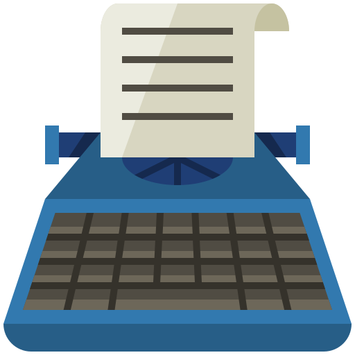 máquina de escribir Generic Flat icono