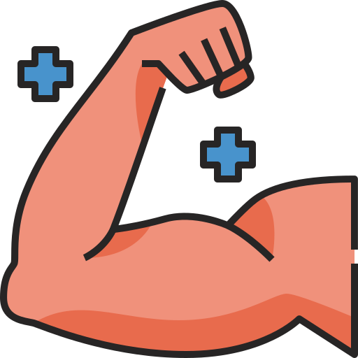 Muscle Generic Outline Color icon