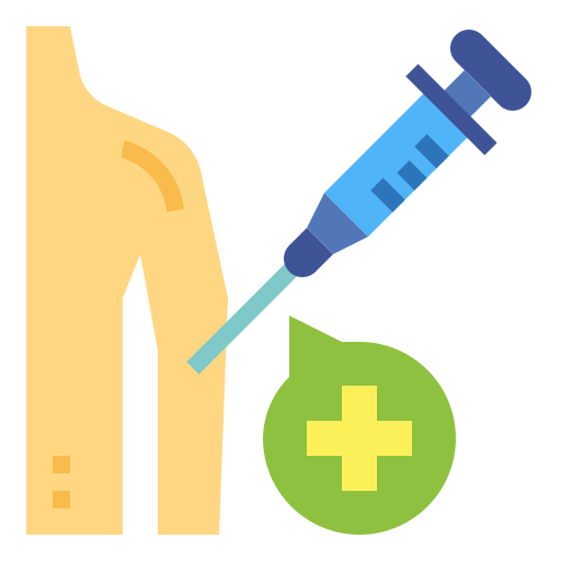 szczepionka Smalllikeart Flat ikona