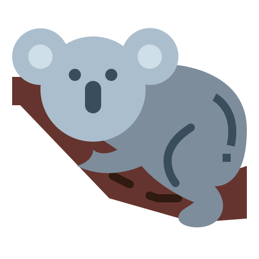 Koala Smalllikeart Flat icon