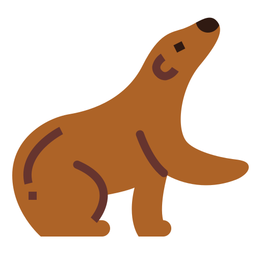 niedźwiedź Smalllikeart Flat ikona