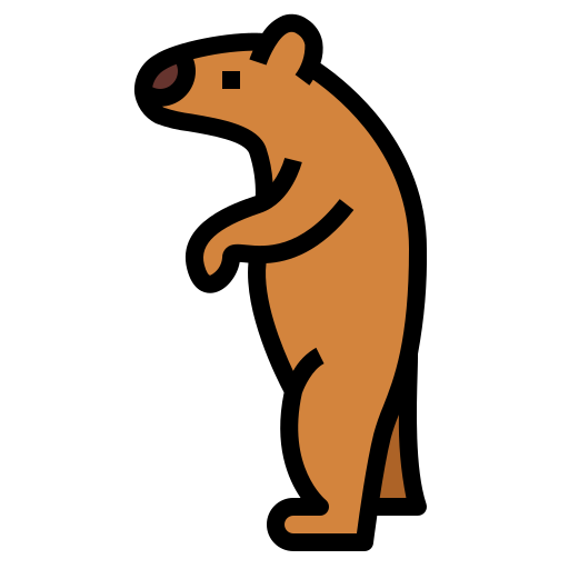 곰 Smalllikeart Lineal Color icon