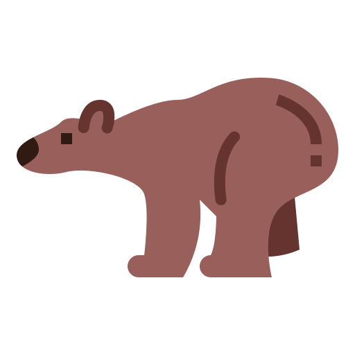 niedźwiedź Smalllikeart Flat ikona