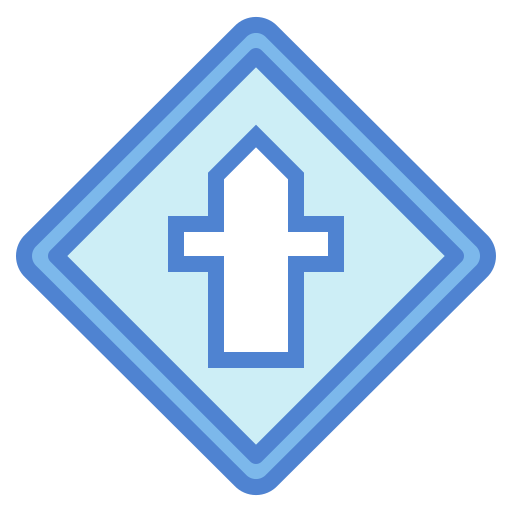 kruispunt Generic Blue icoon