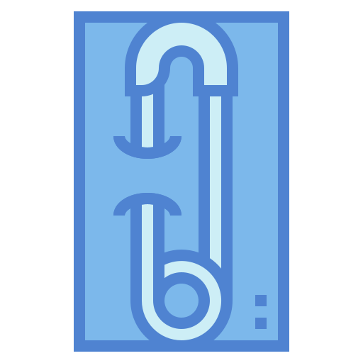 Épingle de sûreté Generic Blue Icône
