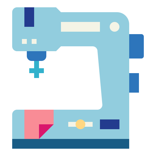 máquina de coser Smalllikeart Flat icono