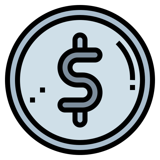 dólar Smalllikeart Lineal Color icono