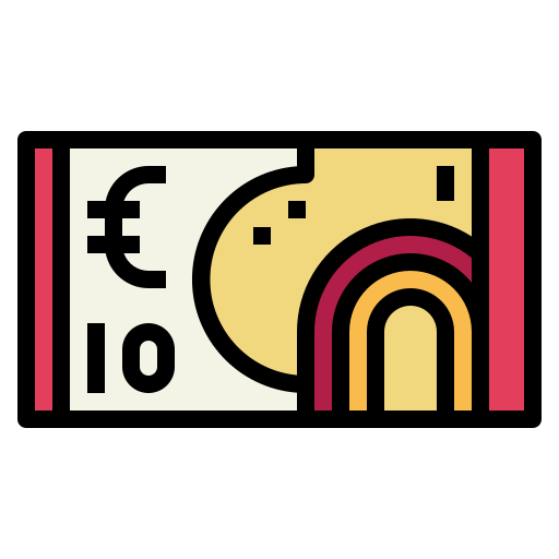 euro Smalllikeart Lineal Color icono