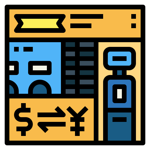 Money exchange Smalllikeart Lineal Color icon