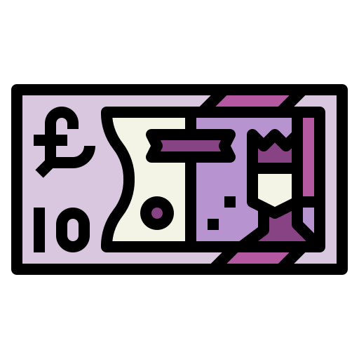 Pound Smalllikeart Lineal Color icon