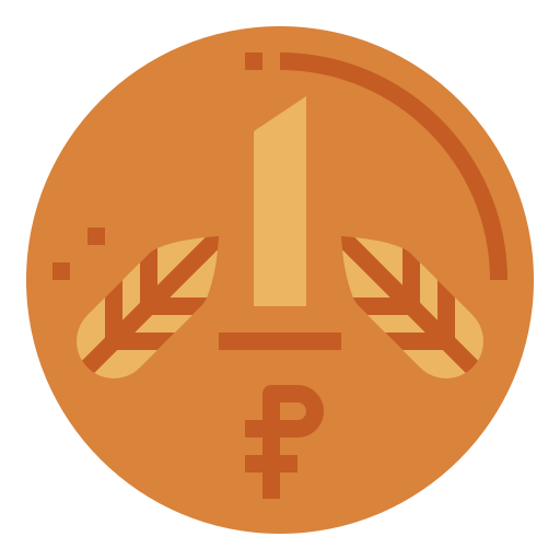 Ruble Smalllikeart Flat icon