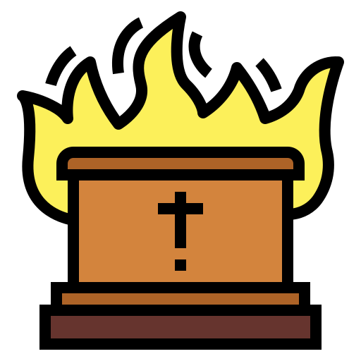 Cremation Smalllikeart Lineal Color icon