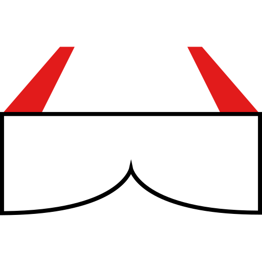 3d bril Alfredo Hernandez Flat icoon