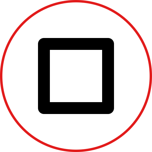 kwadratowy przycisk Alfredo Hernandez Flat ikona