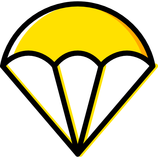 paracaídas Basic Miscellany Yellow icono