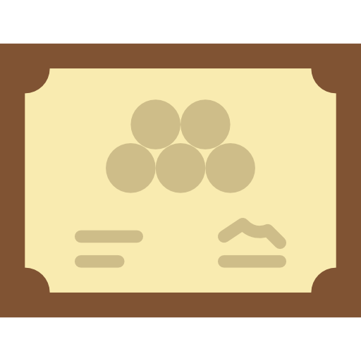 dyplom Basic Miscellany Flat ikona