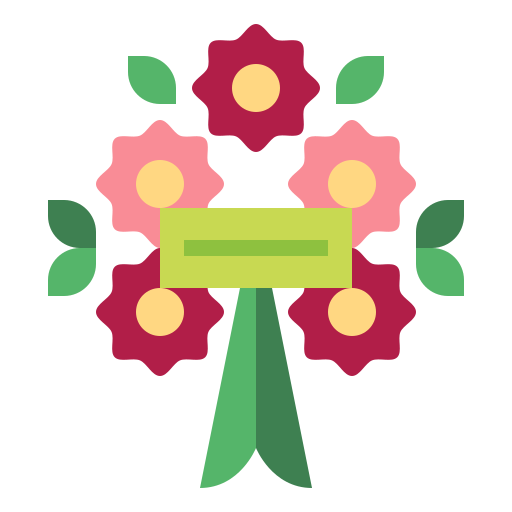 Букет цветов Smalllikeart Flat иконка